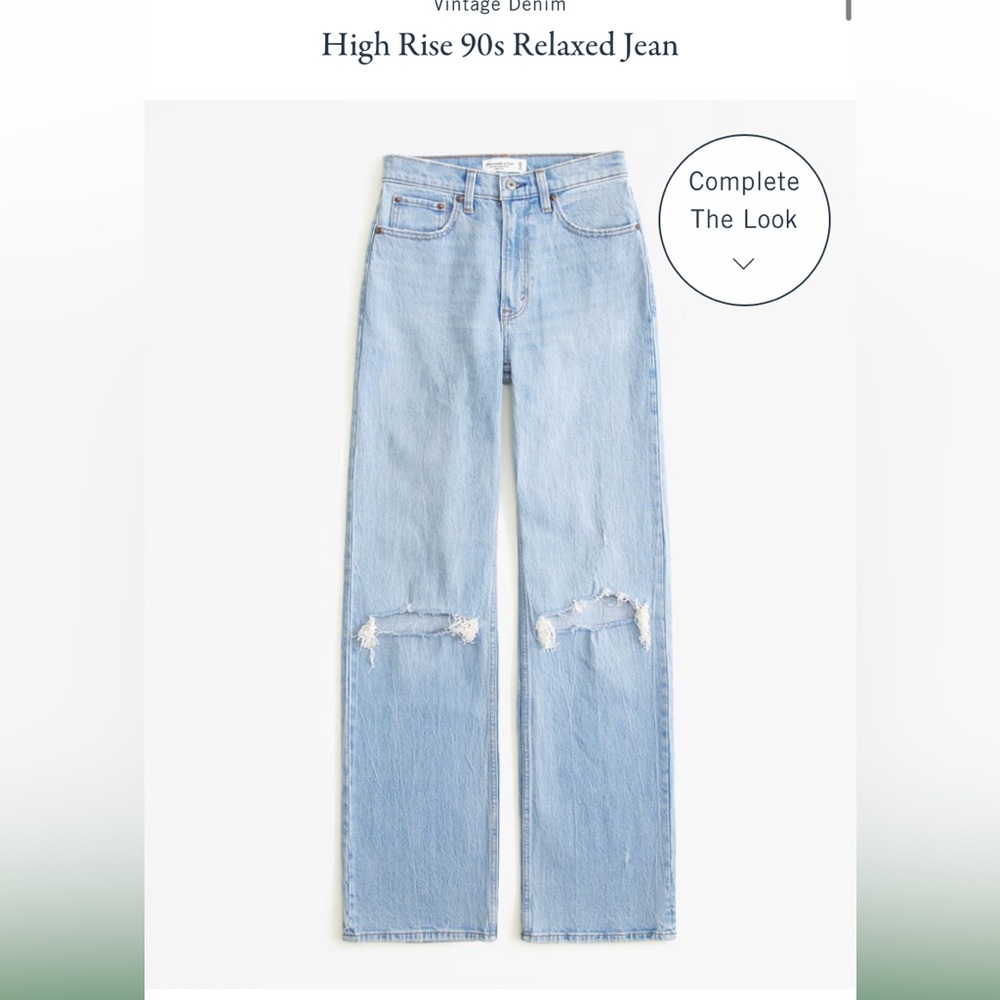 Abercrombie High Rise 90’s Relaxed Jeans